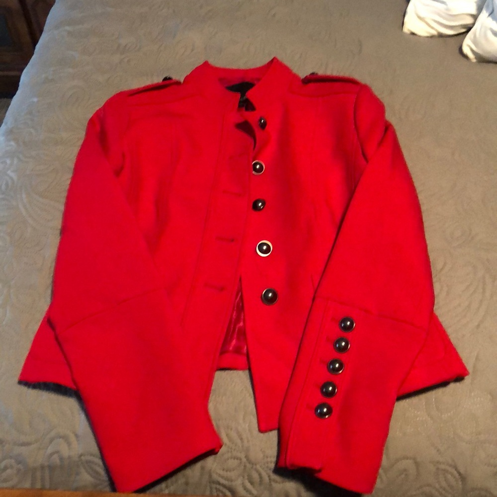 Military style jacket.